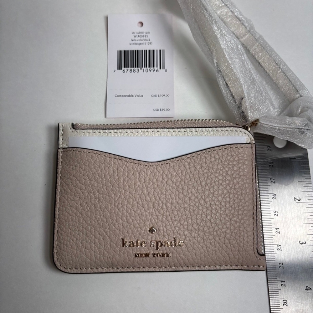 Kate Spade Beige Card Holder